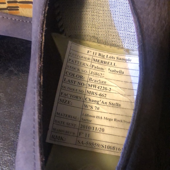 Merrell Genuine Women’s Brown Suede Leather Upper Rubber Soles Size 7 - Picture 12 of 13